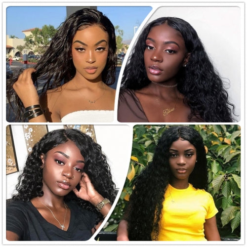 Rose Hair Water Wave 13x6 HD Lace Frontal Wigs 100% Human Hair Invisible HD Lace Wigs