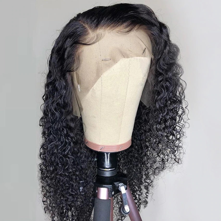 Pre Plucked Swiss 360 Lace Big Curly Wig Best Brazilian Human Virgin RoseHair Wig - Rose Hair