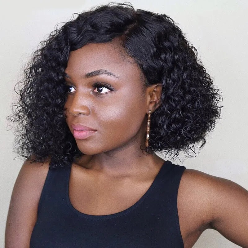 RoseHair Pre Plucked Best Brazilian Human Hair Bob Wig 180% High Density All Texture - Rose Hair