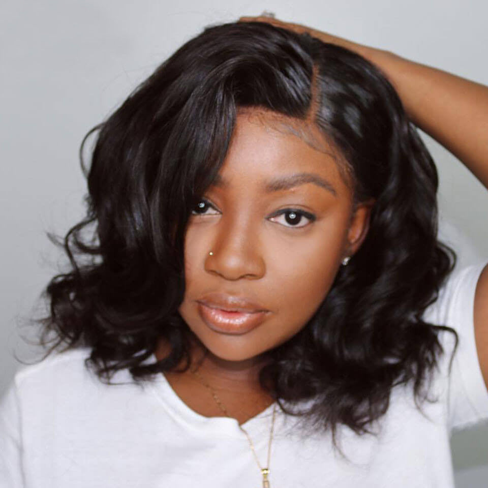 Rose Hair 13x6 Lace Frontal Silky Blunt Cut Bob Wig Human Hair All Texture - Rose Hair