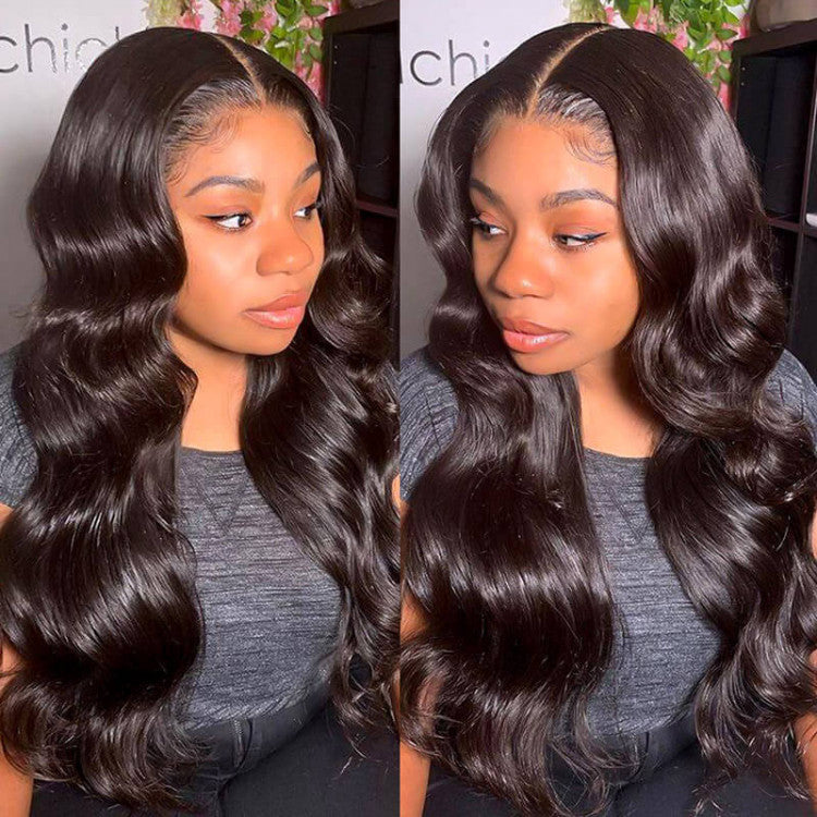 Rose Hair 4*4 Lace Closure Wig Body Wave Virgin Human Natural Hair