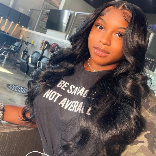 6x6 HD Real Swiss Lace Wig Human Hair Body Wave Skin Melt Lace Wigs