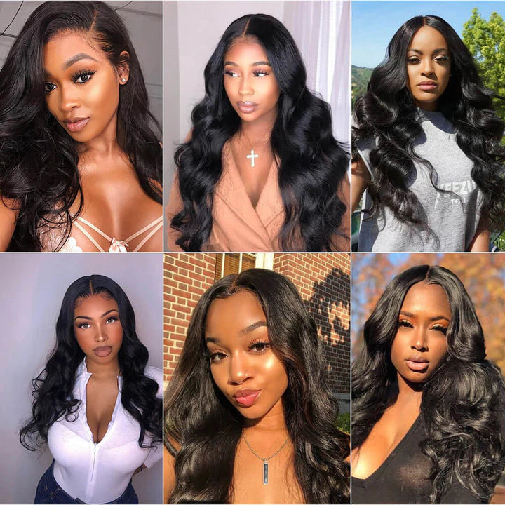 Flash Sale Brazilian Hair Body Wave T Part Lace Wig 150% Density Rose Hair