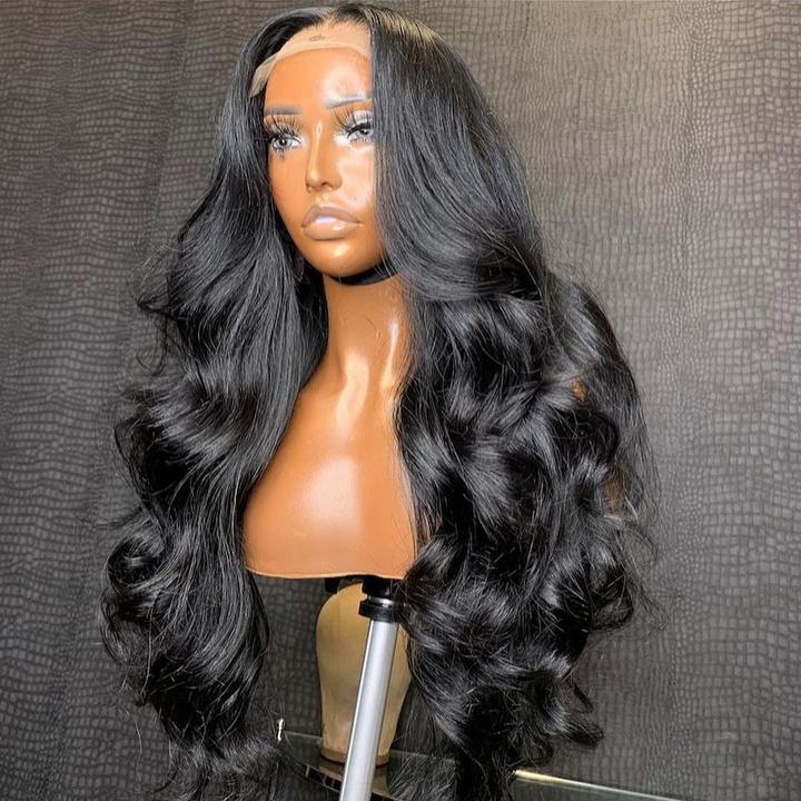 Body Wave Human Hair 5x5 HD Lace Closure Wigs Pre Plucked With Baby Hair Natural Hairline Glueless Wig Rose Hair