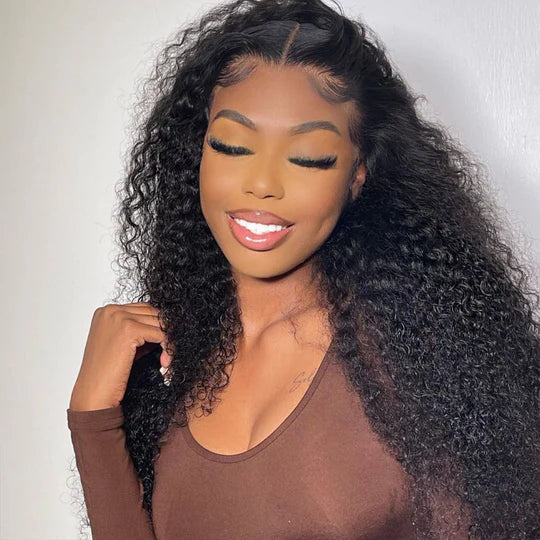 Rose Hair 6x6 HD Swiss Lace Curly Human Hair Wig Skin Melt Invisible Lace Wig