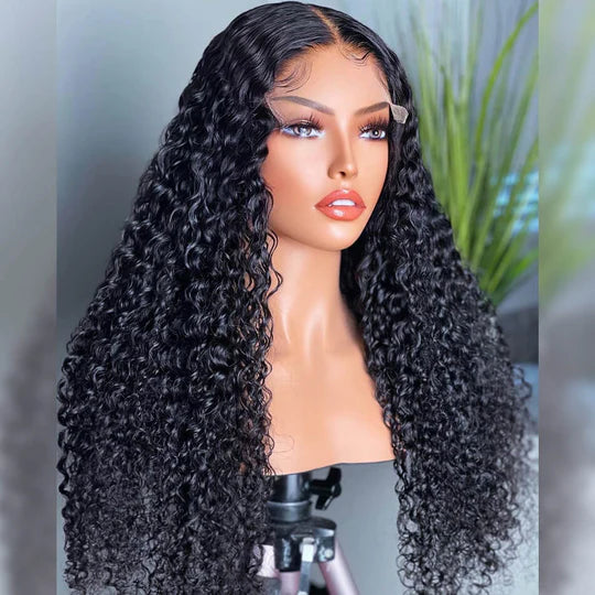 Rose Hair 6x6 HD Swiss Lace Curly Human Hair Wig Skin Melt Invisible Lace Wig