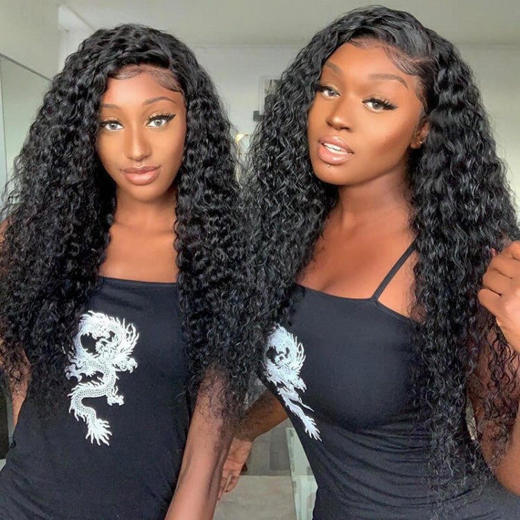 Rose Hair Long Curly Hair Wigs 18-40 Inches Lace Front Wigs With Baby Hair For Women