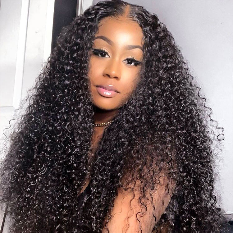 Rose Hair Water Wave/Kinky Curly/Yaki 13x4 HD Swiss Invisible Transparent Lace Frontal Wig