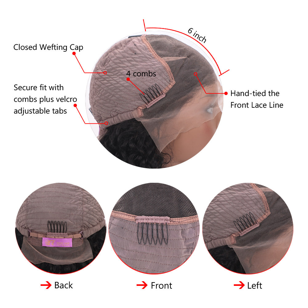 RoseHair 4*4 Lace Closure Wig Affordable Best Virgin Human Hair High Density All Texture - Rose Hair