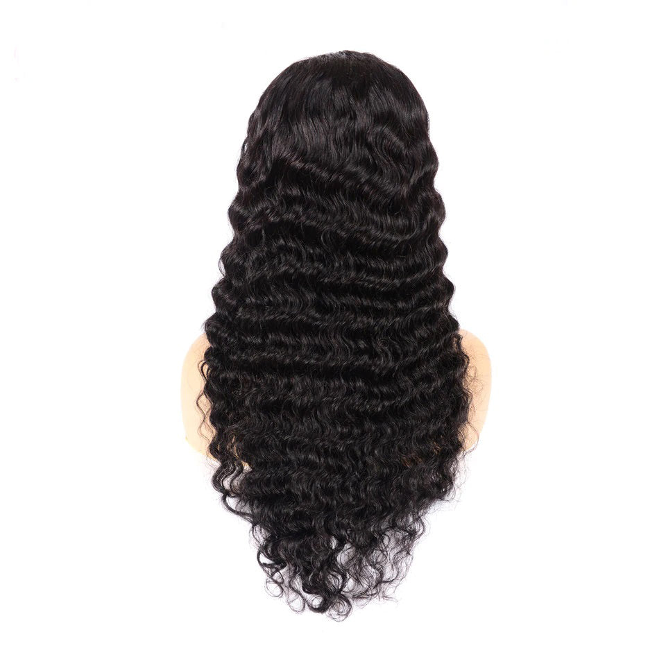 Pre Plucked Swiss 360 Lace Deep Wave Wig Best Brazilian Human Virgin RoseHair Wig - Rose Hair
