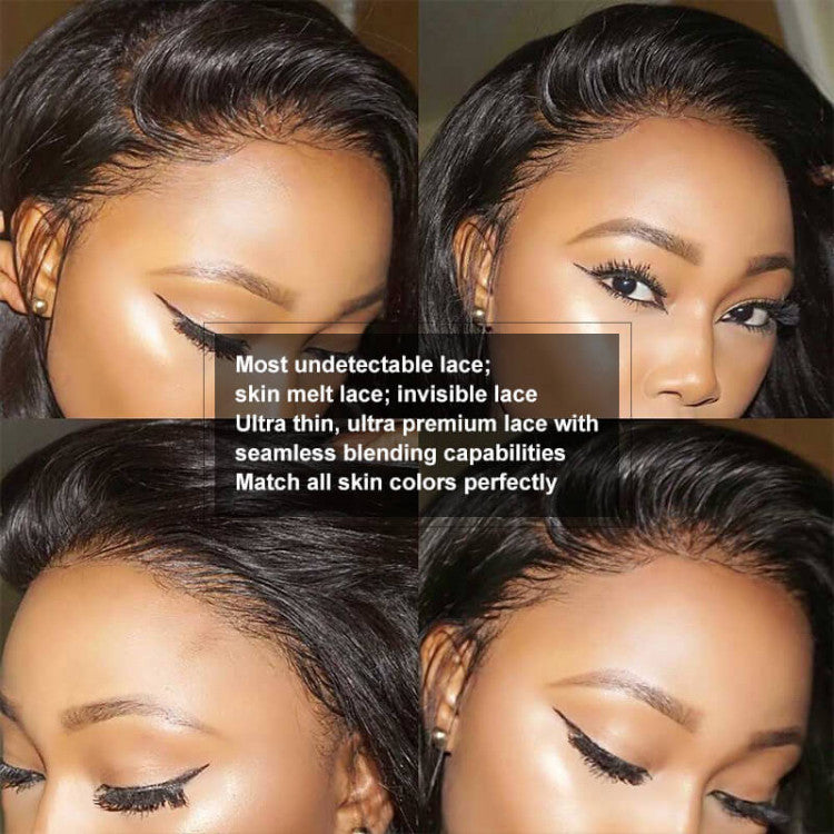 Rose Hair 5x5 HD Lace Closure Wig Water Wave 100% Human Hair Invisible For Women