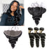 10A Grade Loose Wave Pre Plucked 13x4 Ear to Ear Lace Frontal with 3 Bundles Best Brazilian Virgin Hair - Rose Hair