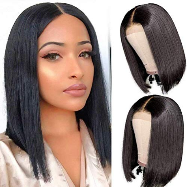 Flash Sale Bob Wig Human Hair Glueless T Part Lace Wig 150% Density