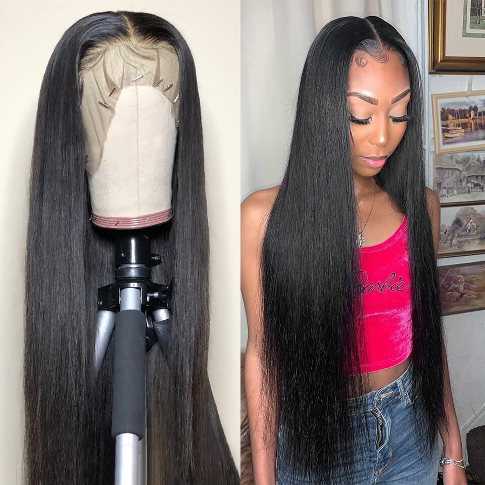 RoseHair Pre Plucked Swiss 360 Lace Straight Wig Best Brazilian Human Virgin Hair - Rose Hair