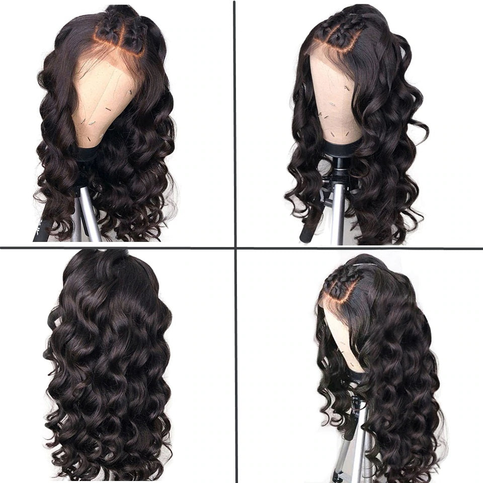 Pre Plucked Swiss 360 Lace Loose Wave Wig Best Brazilian Human Virgin RoseHair Wig - Rose Hair