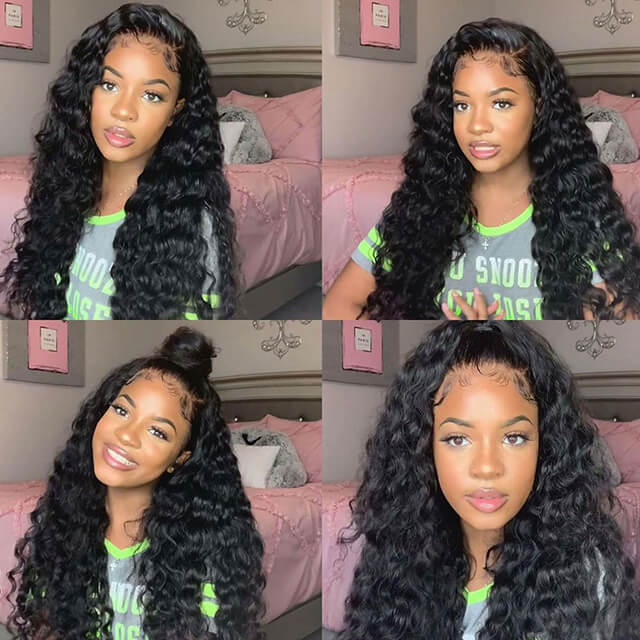 RoseHair Brazilian Hair Transparent Lace Loose Wave 5*5 Lace Closure Wig