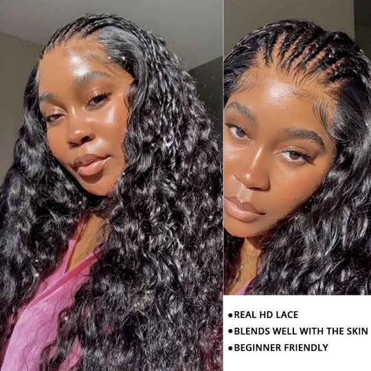 Rose Hair 6x6 Lace Closure Wigs Loose Deep Wave HD Undetected Lace Wigs