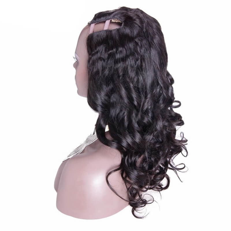 RoseHair U Part Loose Wave Wig Super Easy Affordable Human Hair Wig - Rose Hair