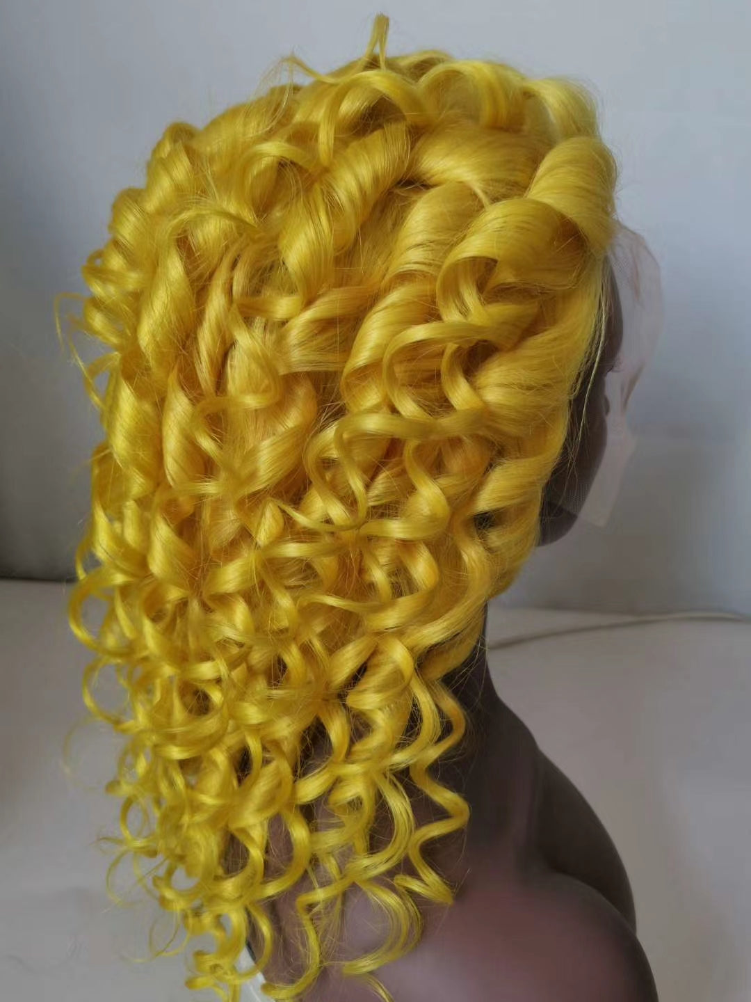 Rose Hair Human Brazilian Virgin Hair 13*4 Lace Frontal Wig Orange Color Hair The Same As The Hairstyle In The Picture - Rose Hair