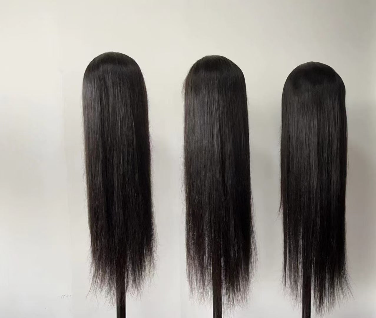 Rose Hair 13x4 Transparent Lace Wig 180% Density Natural Black All Texture Package Deal