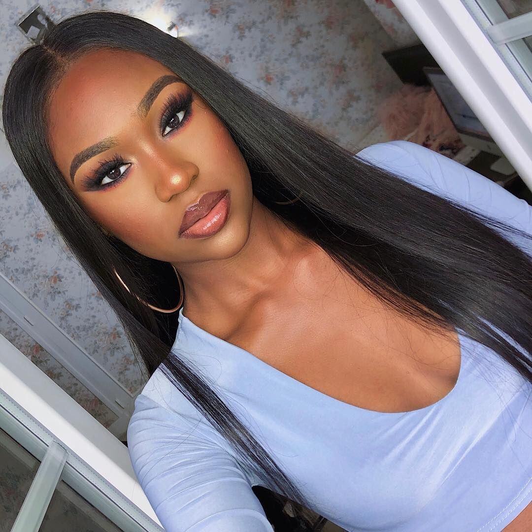 70% Off U Part Wig Quick & Easy Affordable Human Straight Hair Wig - Rose Hair