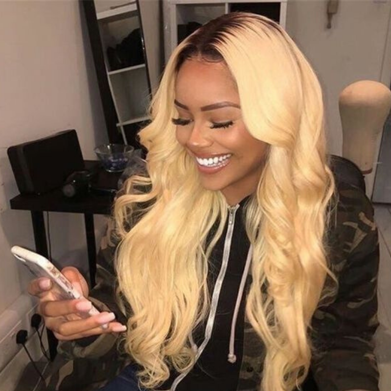 Rose Hair Transparent 13*4 Lace Front Wig Human Hair