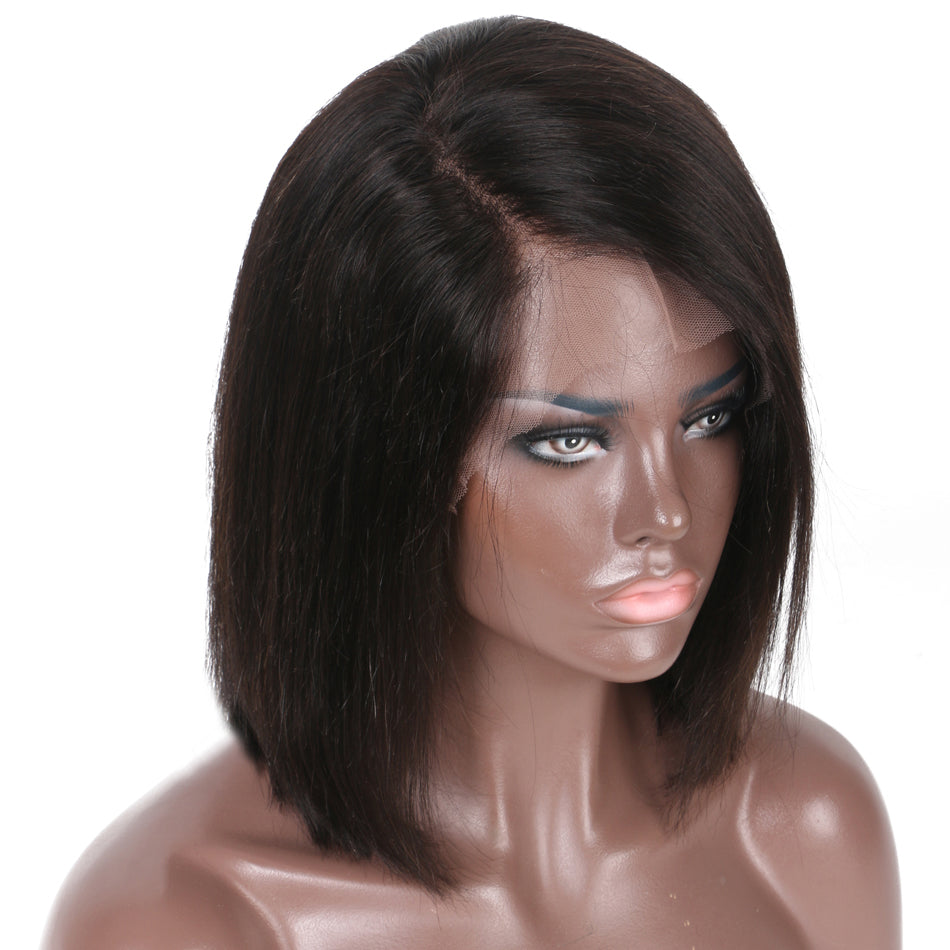Deep Side Part Bob Wig 13x6 Lace Frontal Wig - Rose Hair