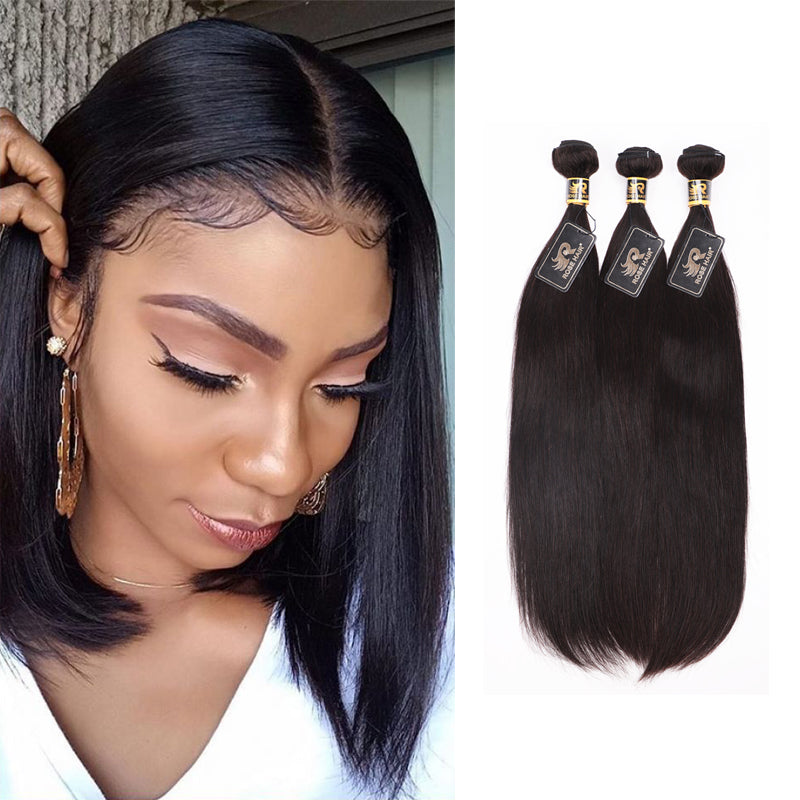 Rosehair 15A Grade 3 Bundles Straight Best Brazilian Virgin Human Unprocessed Mink Hair - Rose Hair