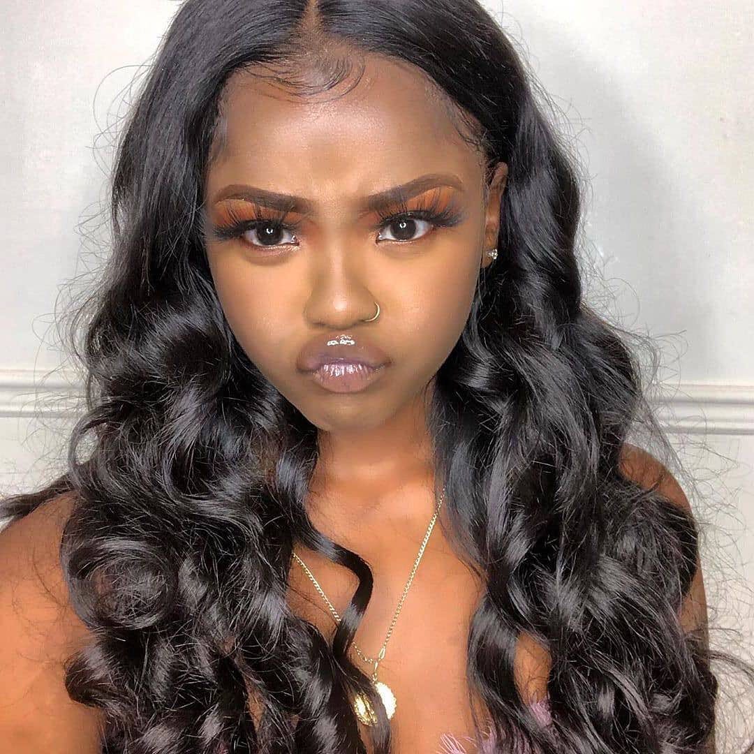 Rose Hair Loose Wave Best Brazilian Virgin Human Hair Full Lace Gorgeous Soft Hair Wig - Rose Hair