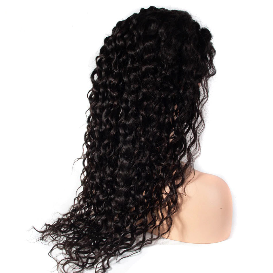 Rose Hair Full Lace Best Brazilian Virgin Human Hair Water Wave Gorgeous Soft Hair Wig - Rose Hair