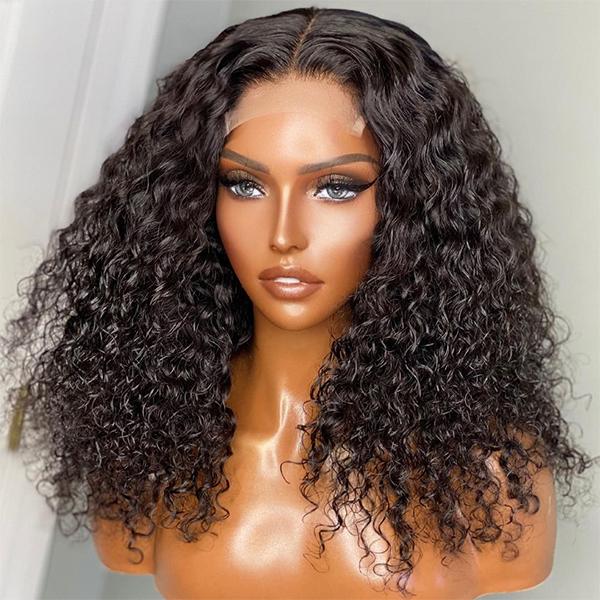 High Density Wet And Wavy High Density Glueless 4x4 Lace Closure Wig