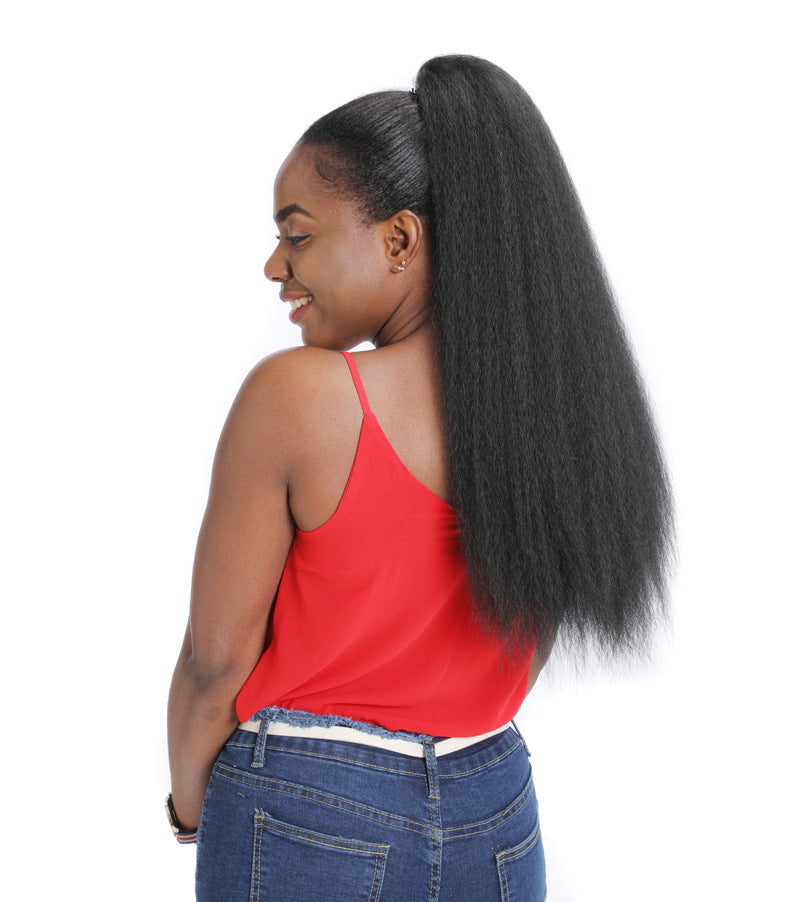 New Fashion RoseHair Human Hair Ponytail Extension Magic Paste Heat Resistant Best Brazilian Virgin Hair All Texture - Rose Hair