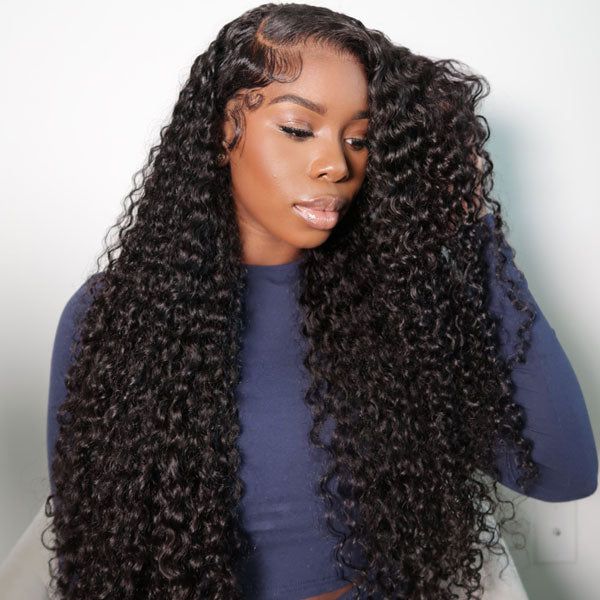 Pre Cut Lace | Glueless 6x5 HD Lace Wig Water Wave Human Hair Wear And Go Wig