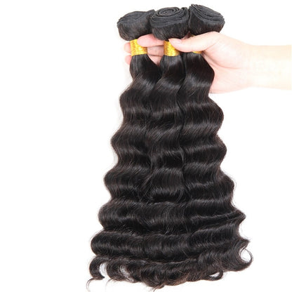 Rose Hair 15A Grade 3 Bundles Loose Deep Wave Brazilian Virgin Hair Bundles