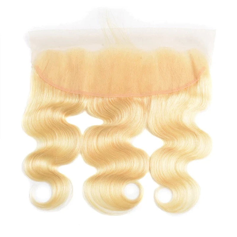 Rose Hair 1Pcs Blonde 613 Color Body Wave 13x4 Lace Frontal Brazilian Virgin Hair