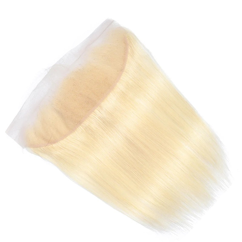 Rose Hair 1Pcs Blonde 613 Color Straight Hair 13x4 Lace Frontal Brazilian Virgin Hair