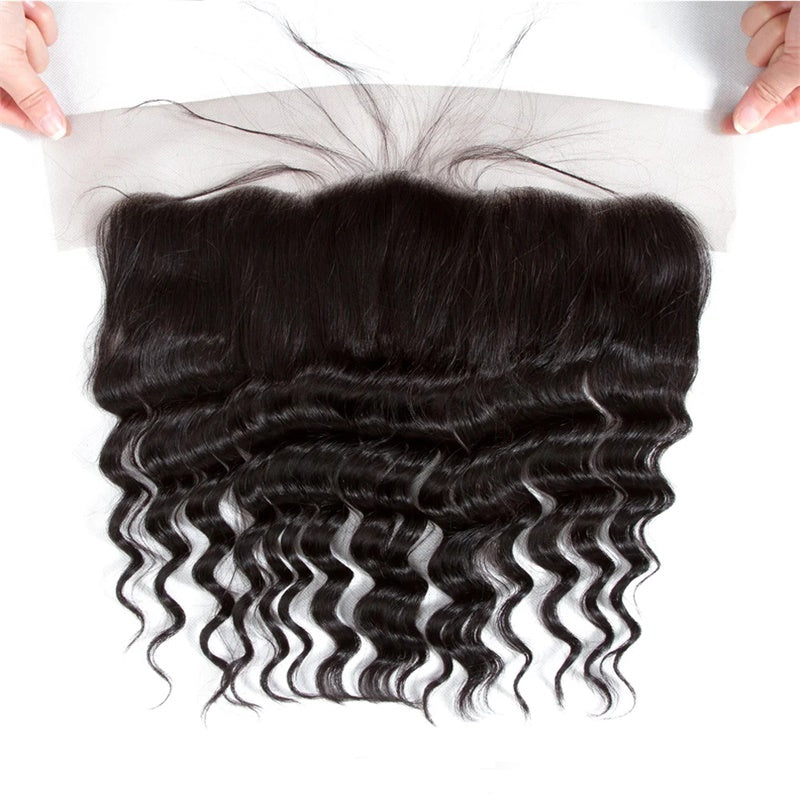 Rose Hair 1Pcs Water Wave 13x4 Lace Frontal Brazilian Virgin Hair
