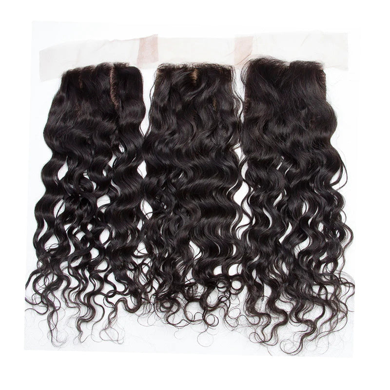 Rose Hair 1Pcs Water Wave 4x4 Lace Closure Brazilian Virgin Hair