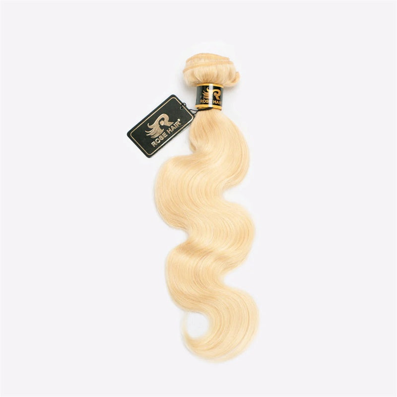 Rose Hair Blonde 613 Color 10A Grade 1 Bundle Body Wave Brazilian Virgin Hair Bundles