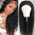 Rose Hair Deep Wave Headband Wig Human Hair Wig