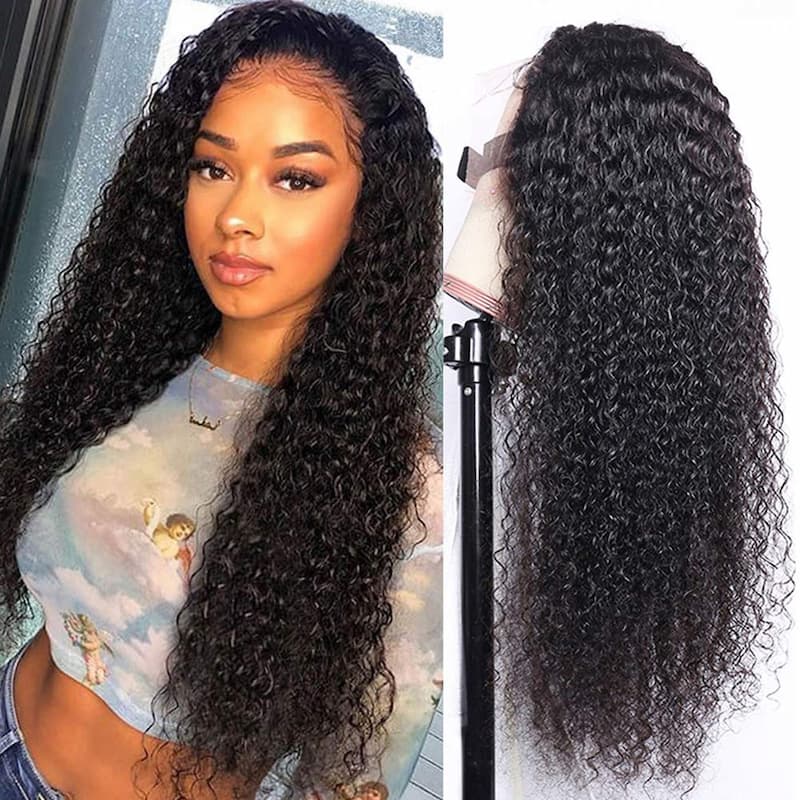 Rose Hair Jerry Curly 13x6 Lace Front Wig Human Hair Wig