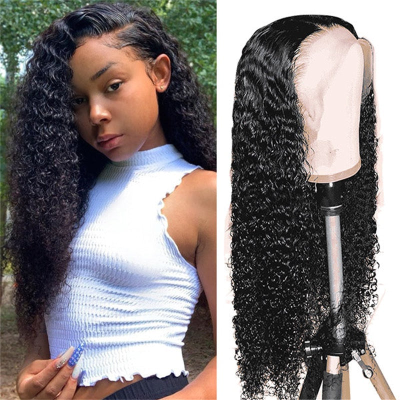 Rose Hair Kinky Curly 13x6 Lace Front Wig Human Hair Wig