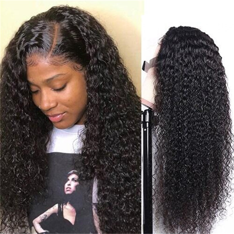 Rose Hair Kinky Curly 4x4 Lace Closure Wig Human Hair Wig