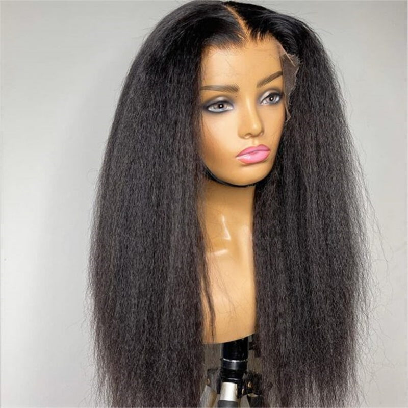 Rose Hair Kinky Straight 5x5 Lace Closure Wig Human Hair Wig