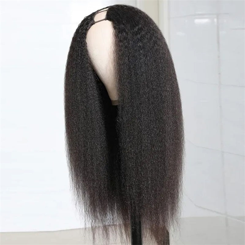 Rose Hair Kinky Straight U Part Wig Human Hair Wig