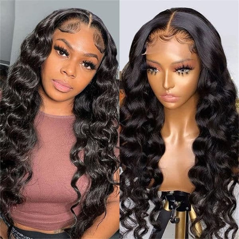 Rose Hair Loose Deep Wave 360 Lace Wig Human Hair Wig