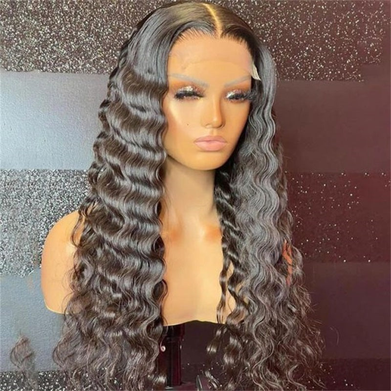 Rose Hair Loose Deep Wave 5x5 Lace Closure Wig Human Hair Wig