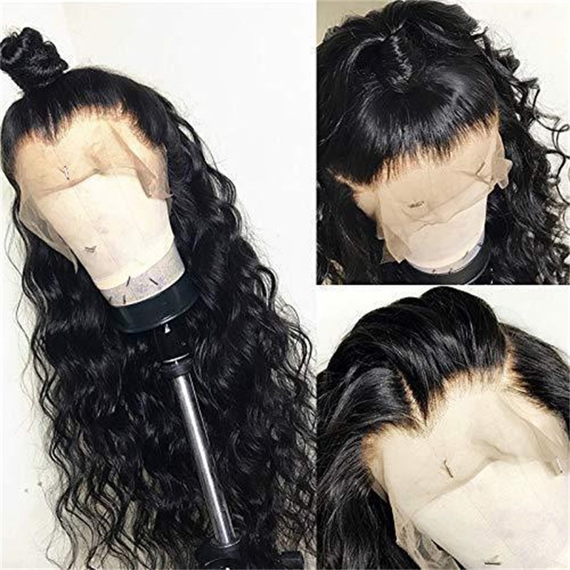 Rose Hair Loose Deep Wave Full Lace Wig Human Hair Wig