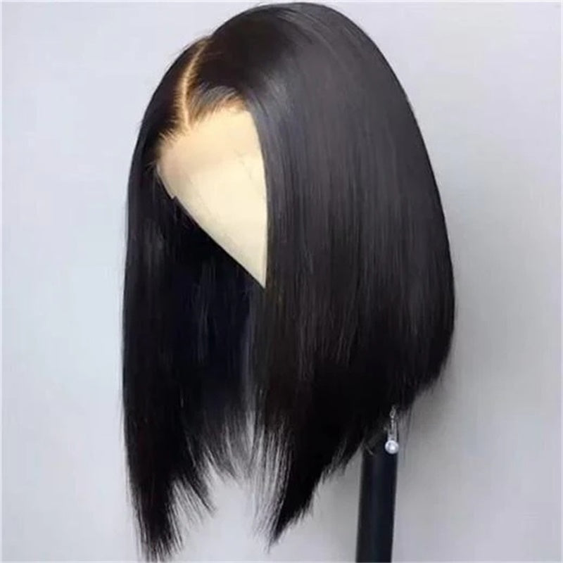 Rose Hair Straight Hair 4x4 Lace Closure Bob Wig Human Hair Wig