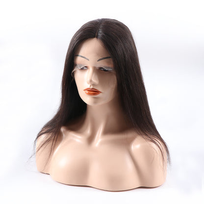 RoseHair Super Fashion Lace Closure Machine Made Wig Real Human Brazilian Virgin Hair Wig - Rose Hair